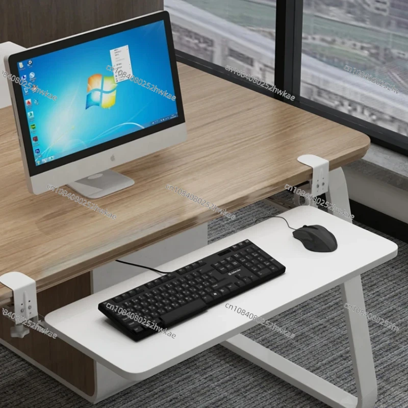 Drawer Organizer Tray - Clamp-On Keyboard Tray Ergonomic Sliding Under