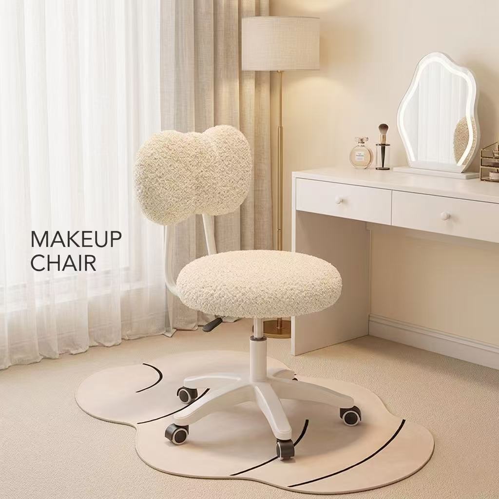 Cute Boucle Swivel Office Chai - Office Furniture Home recension och pris
