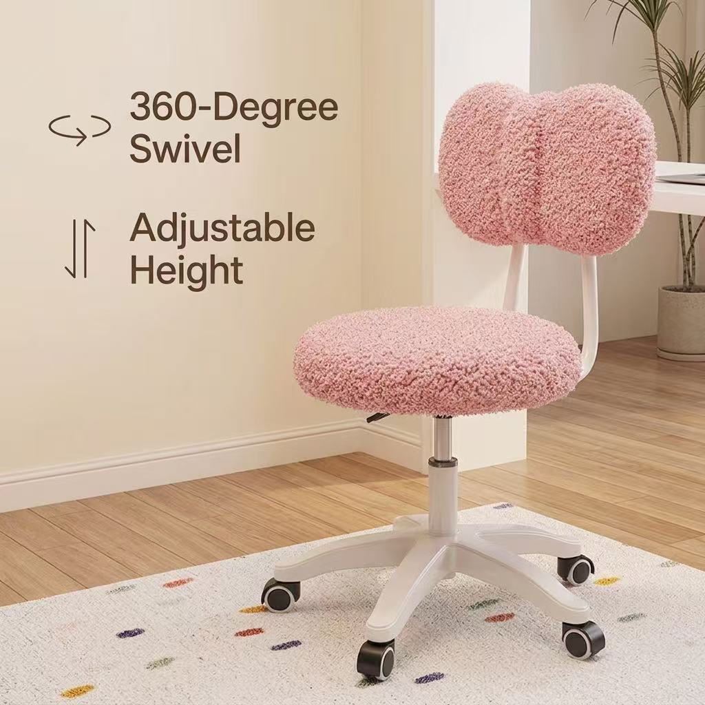 Cute Boucle Swivel Office Chai - Office Furniture Home recension och pris