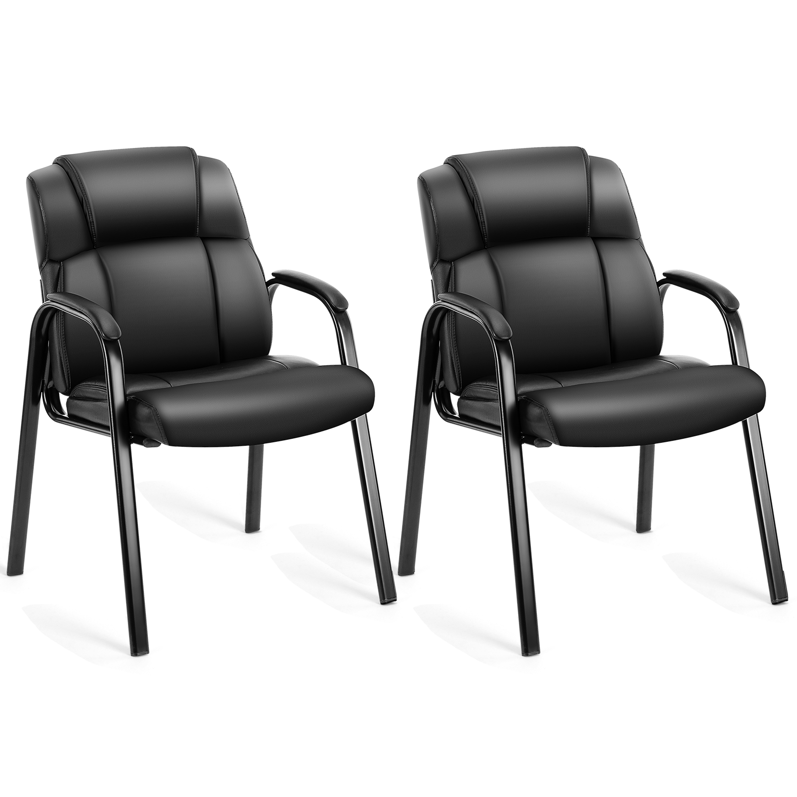 JHK Leather Waiting Room Chair - Visitor Chair Padded recension och pris