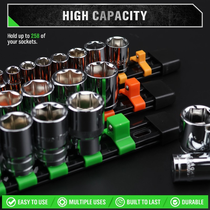 18-Piece Socket Organizer Set  - Drawer Organizer Tray recension och pris