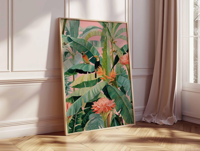 1pc Retro Tropical Canvas Post - Office Furniture Home recension och pris