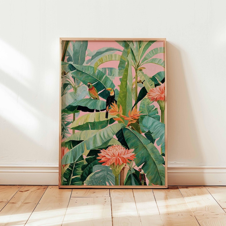 1pc Retro Tropical Canvas Post - Office Furniture Home recension och pris