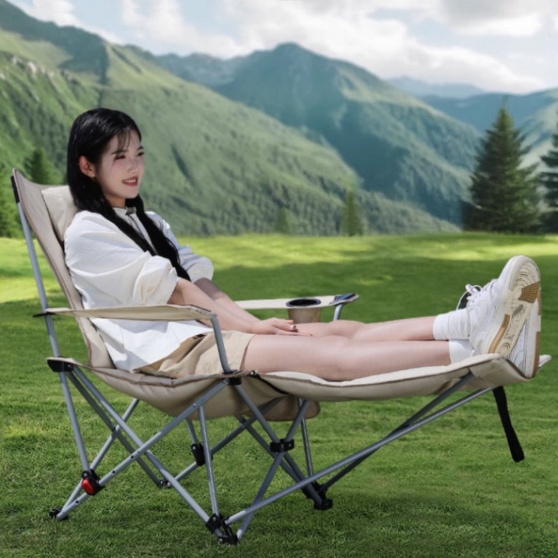 Folding Camping Chair Recliner - Visitor Chair Padded recension och pris