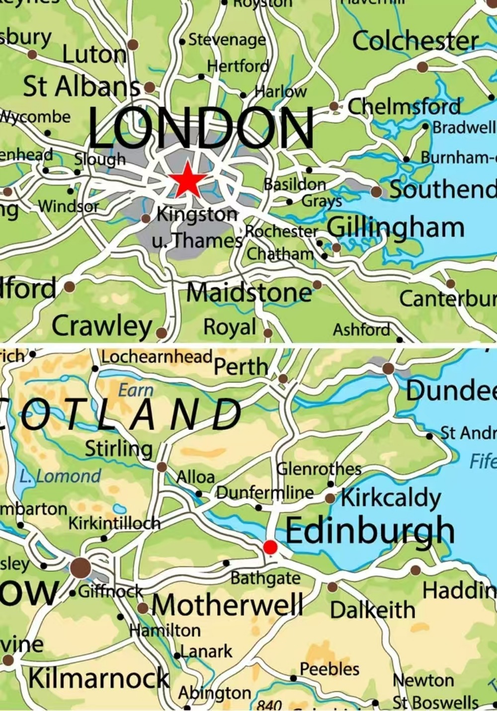 Large HD UK Map Posters Prints - Office Furniture Uk recension och pris
