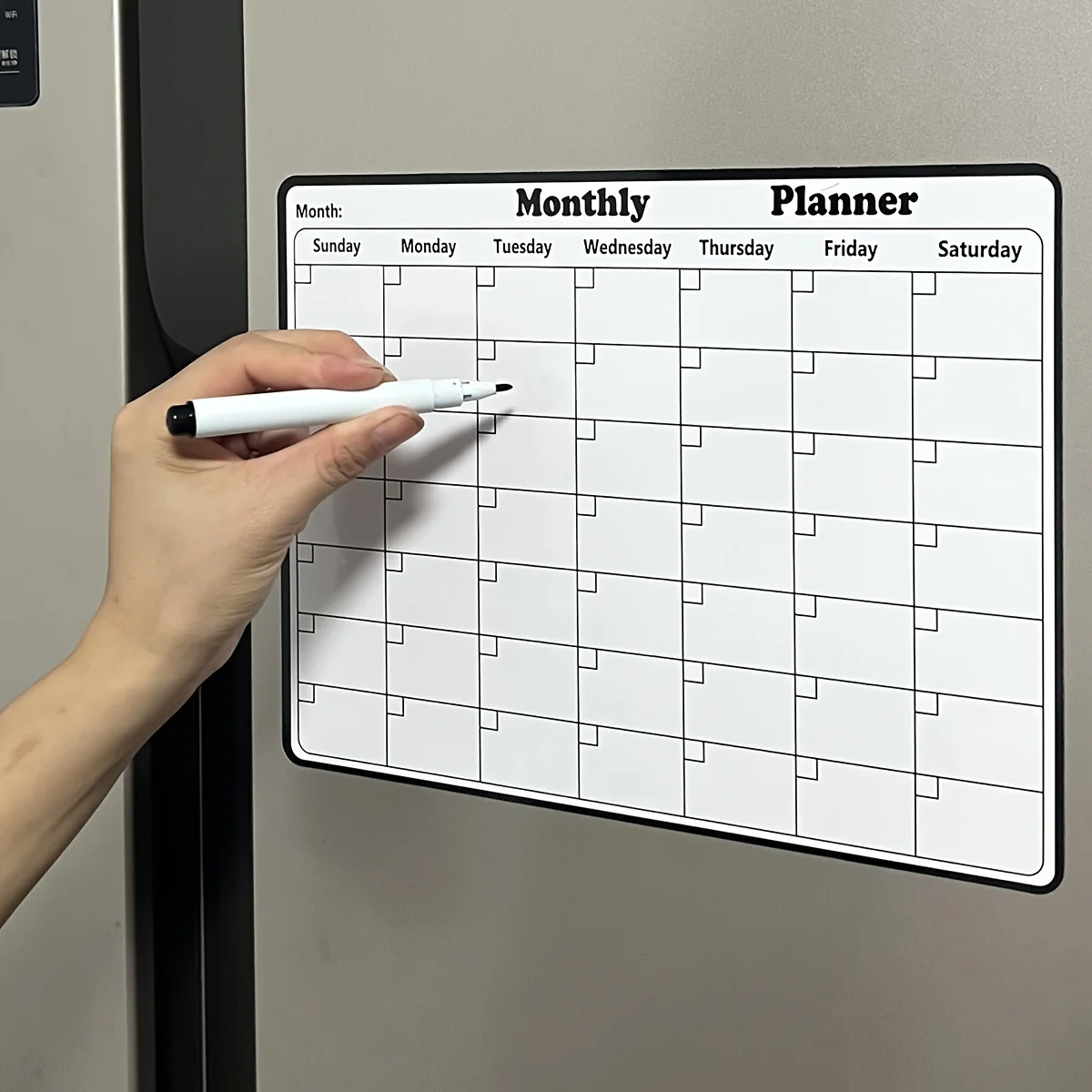 Magnetic Refrigerator Dry Eras - Magnetic Whiteboard Calendar recension och pris