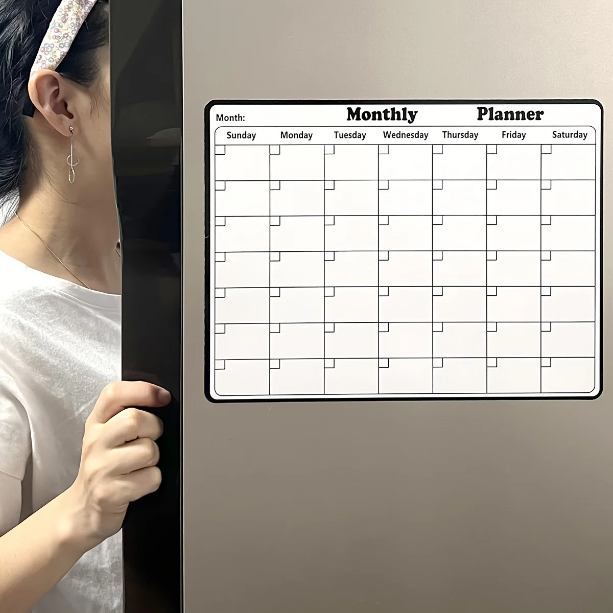 Magnetic Refrigerator Dry Eras - Magnetic Whiteboard Calendar recension och pris