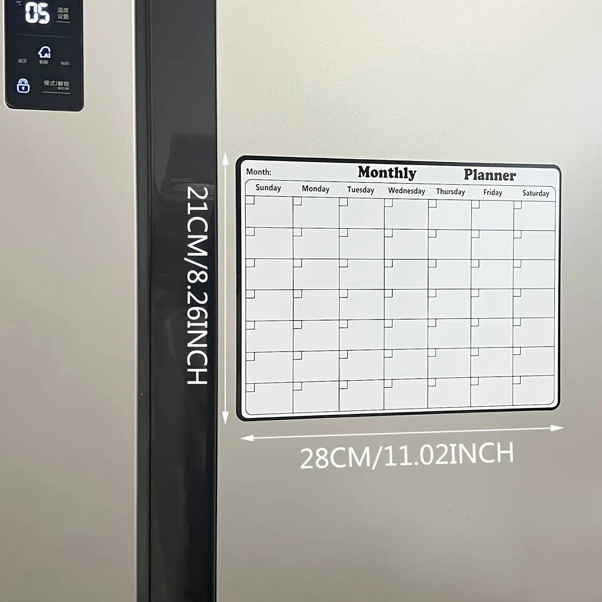 Magnetic Refrigerator Dry Eras - Magnetic Whiteboard Calendar recension och pris
