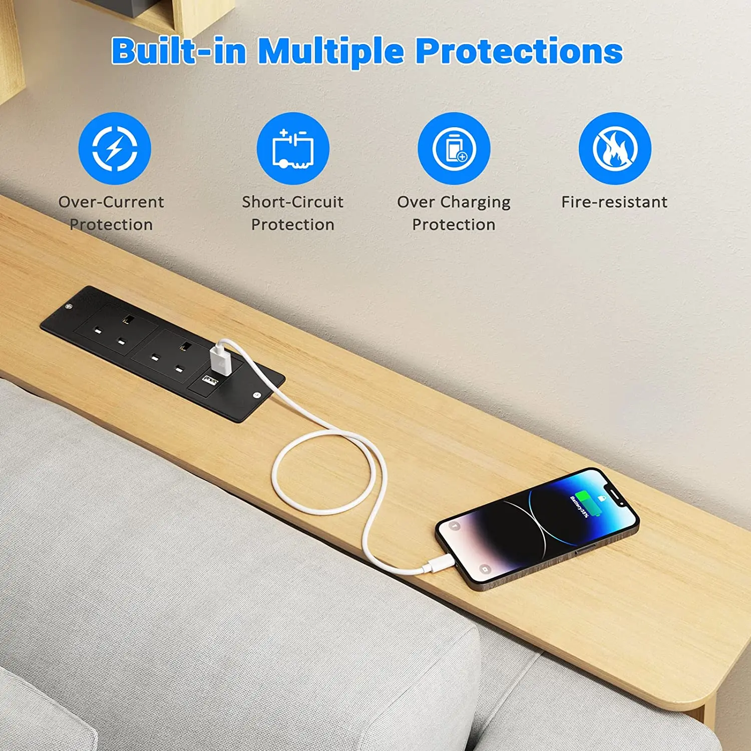 UK Embedded Table Hidden Socke - Office Furniture Uk recension och pris
