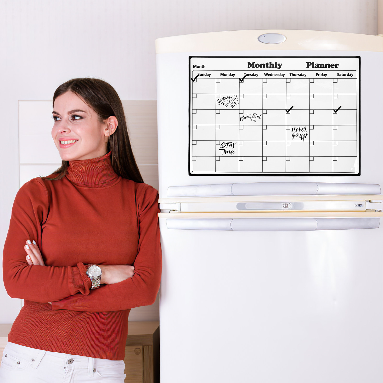 Magnetic Fridge Calendar Dry E - Magnetic Whiteboard Calendar recension och pris