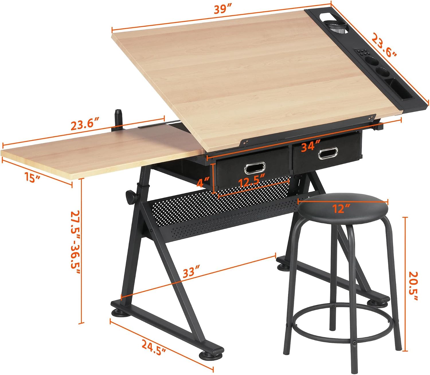 Adjustable Drafting Table Art  - Office Furniture Home recension och pris