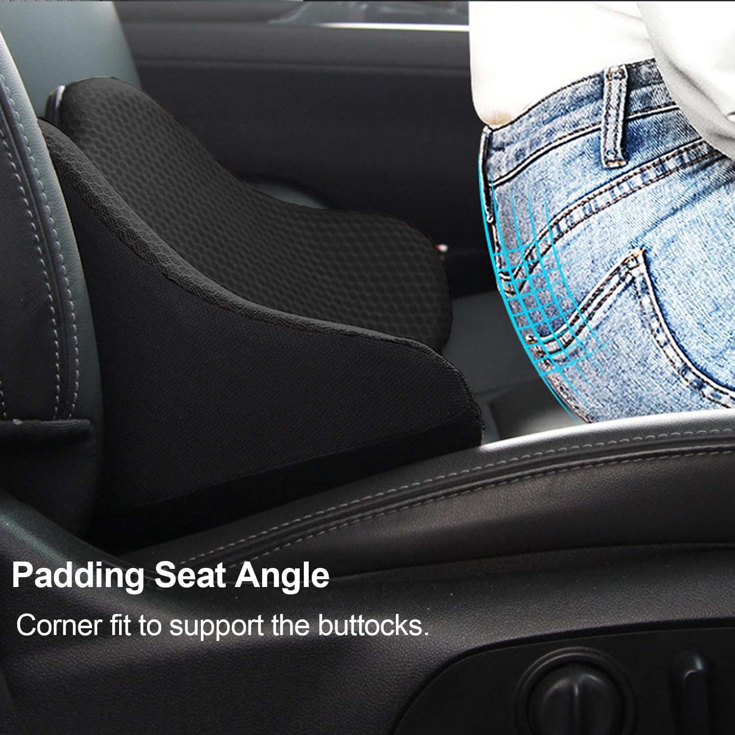 1pcs Memory Foam Travel Car Ba - Visitor Chair Padded recension och pris