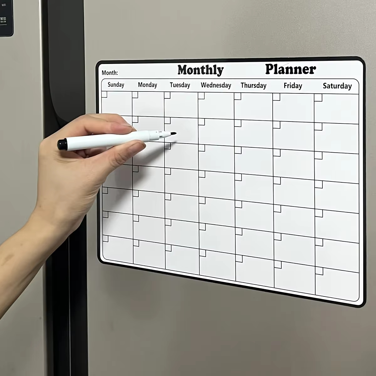 1 Pack Reusable Magnetic Refri - Magnetic Whiteboard Calendar recension och pris