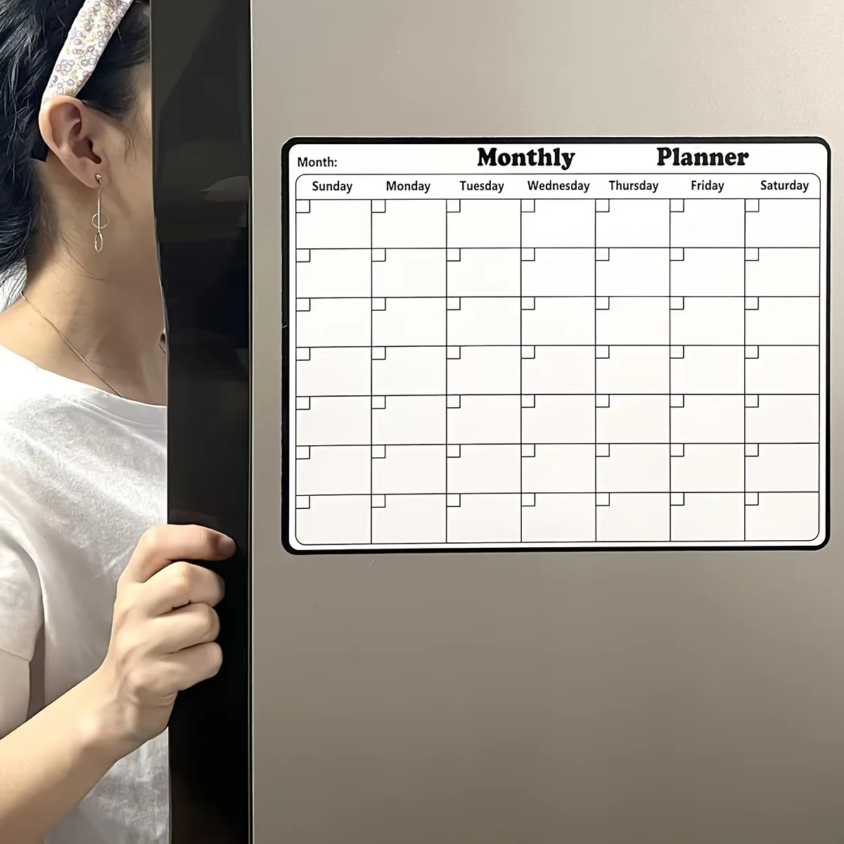 1 Pack Reusable Magnetic Refri - Magnetic Whiteboard Calendar recension och pris