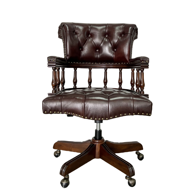 Dark Ox Blood Chesterfield Cap - Office Furniture Uk recension och pris