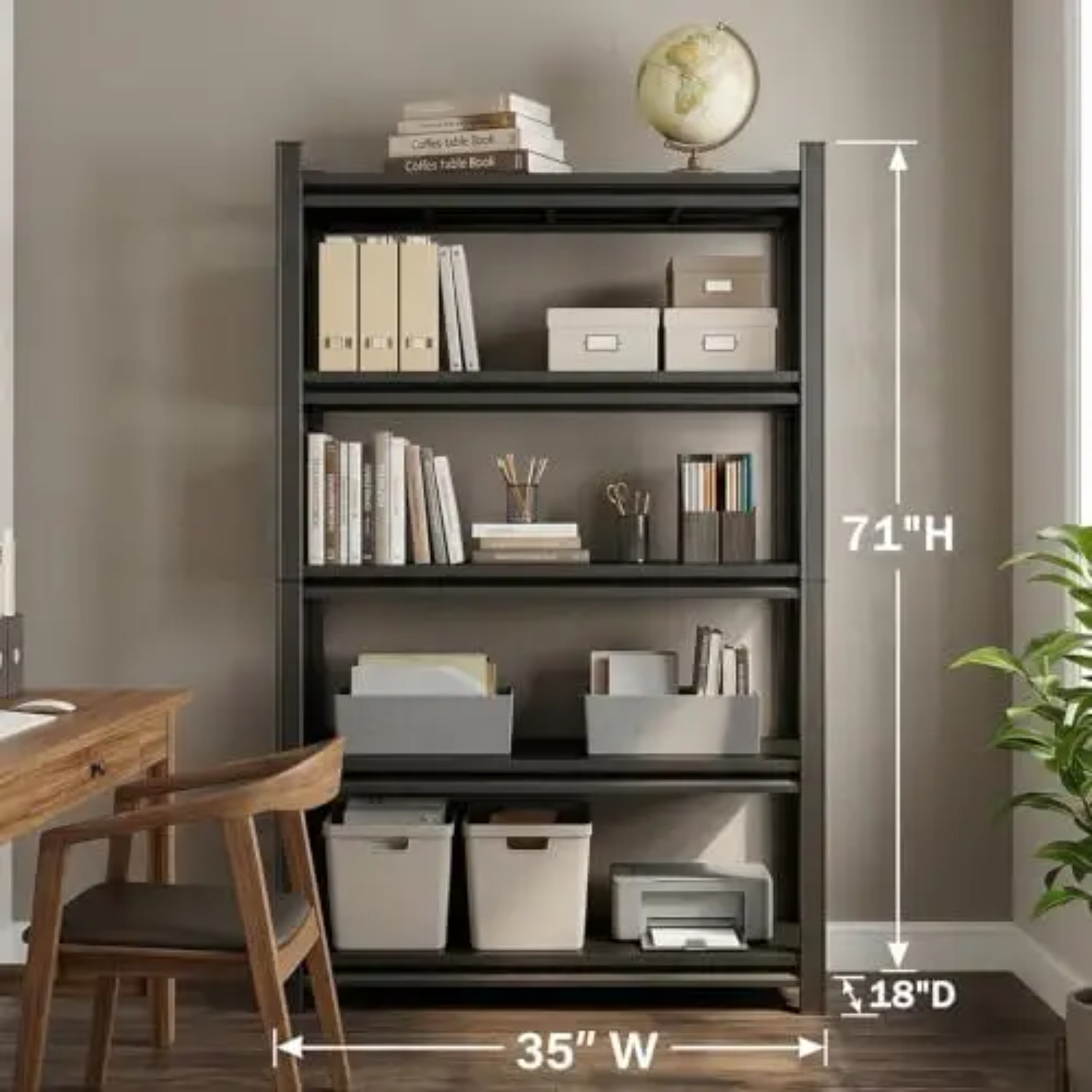 5-Tier Heavy Duty Bookshelf, 7 - Bookshelf 5 Tier recension och pris