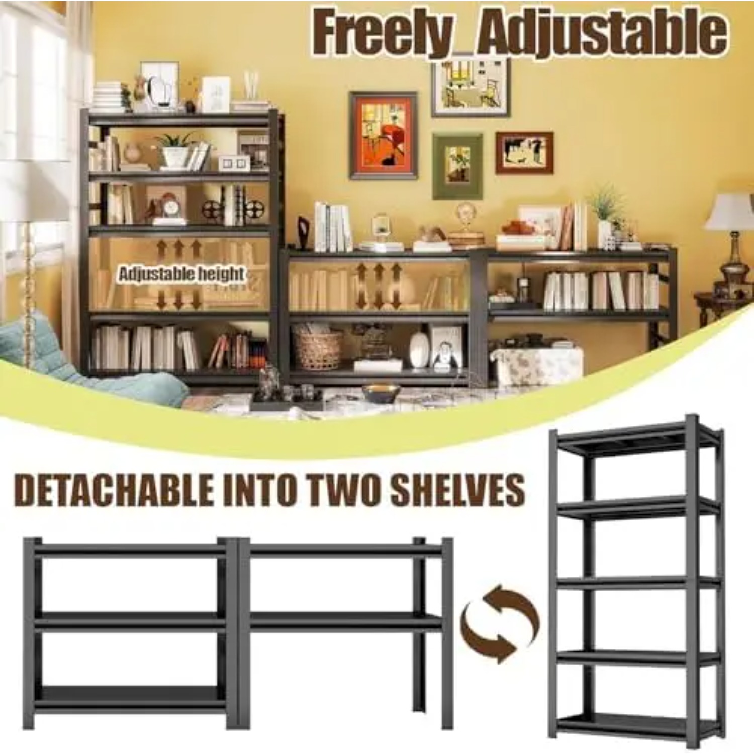 5-Tier Heavy Duty Bookshelf, 7 - Bookshelf 5 Tier recension och pris