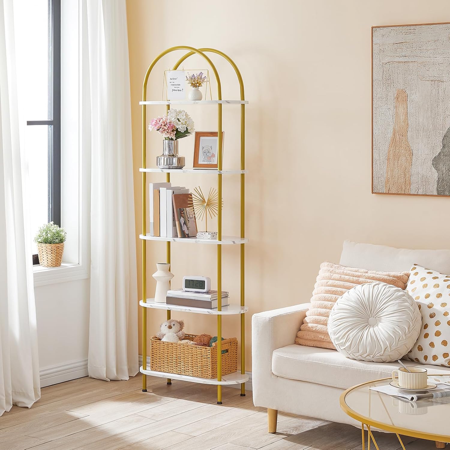 HOOBRO 5 Tier Open Bookshelf,  - Bookshelf 5 Tier recension och pris