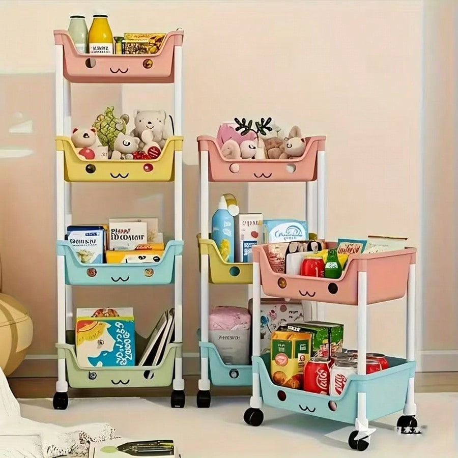 Rolling Bookshelf 5 Layer Mobi - Bookshelf 5 Tier recension och pris