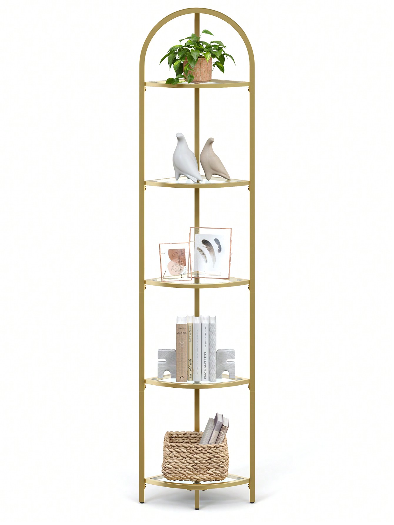 Corner Shelf Stand, 5 Tier Cor - Bookshelf 5 Tier recension och pris