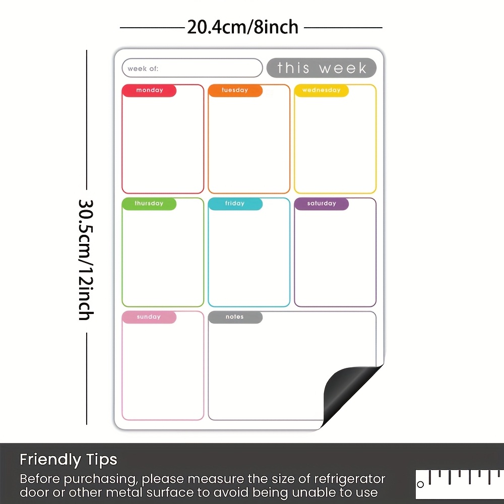 A4 Magnetic Weekly Planner, Er - Magnetic Whiteboard Calendar recension och pris