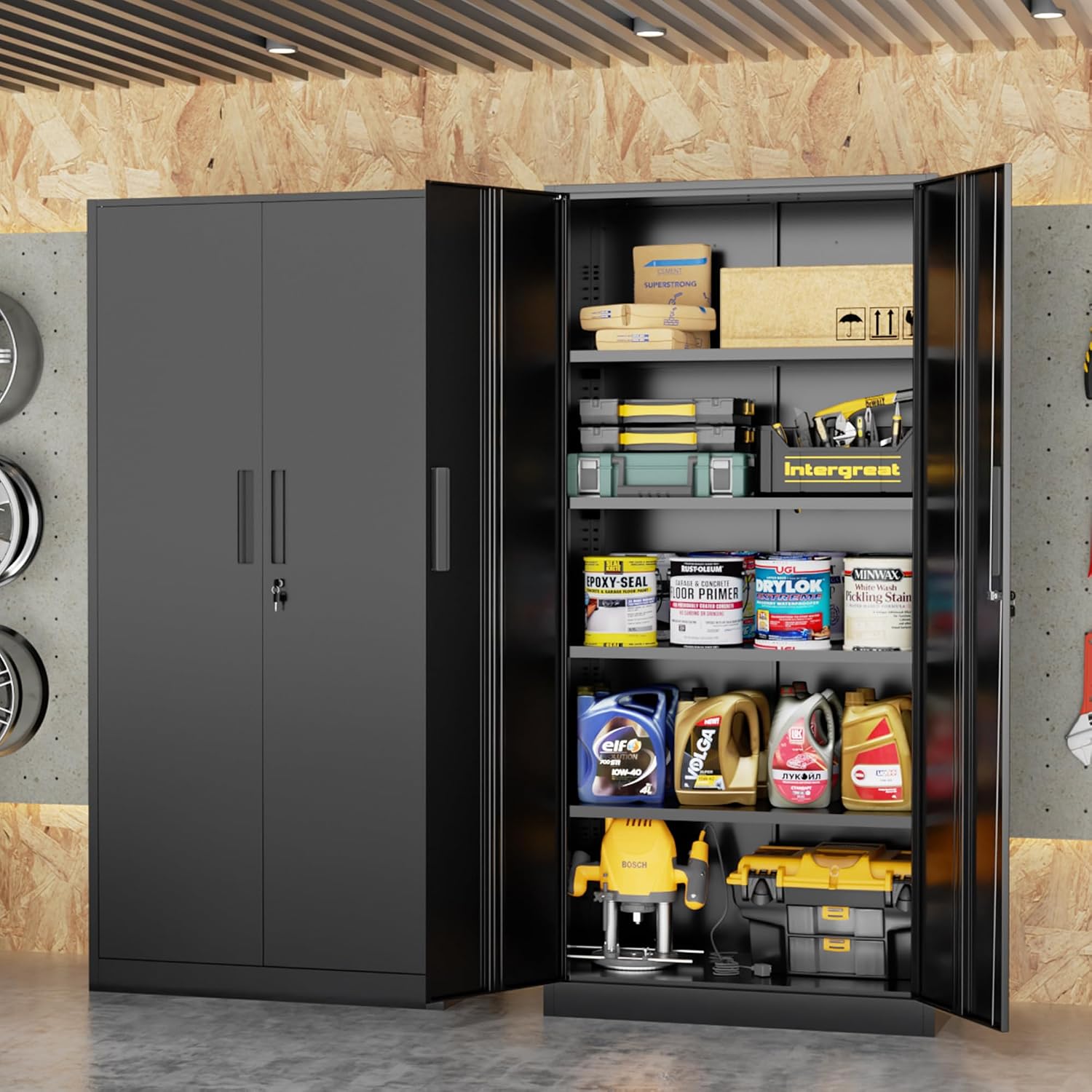 Tall Metal Storage Cabinet Org - Office Furniture Home recension och pris