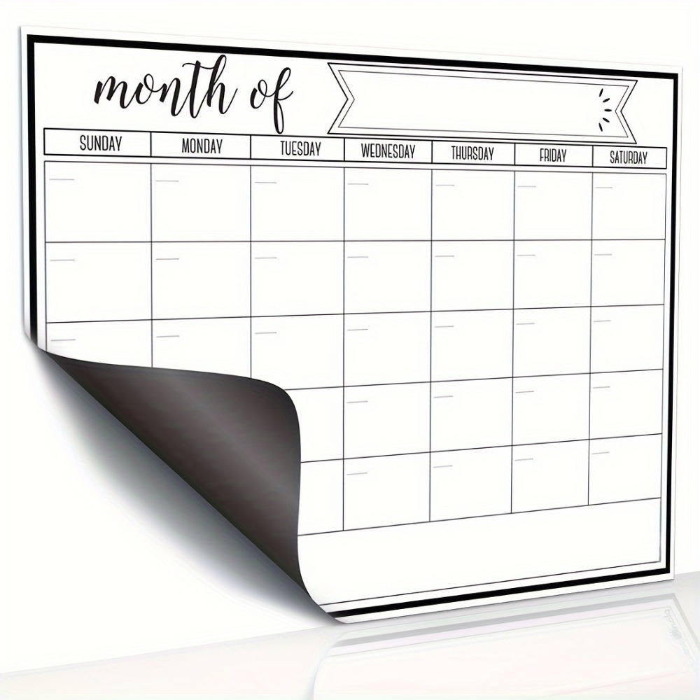 1Pc Magnetic Dry Erase Calenda - Magnetic Whiteboard Calendar recension och pris