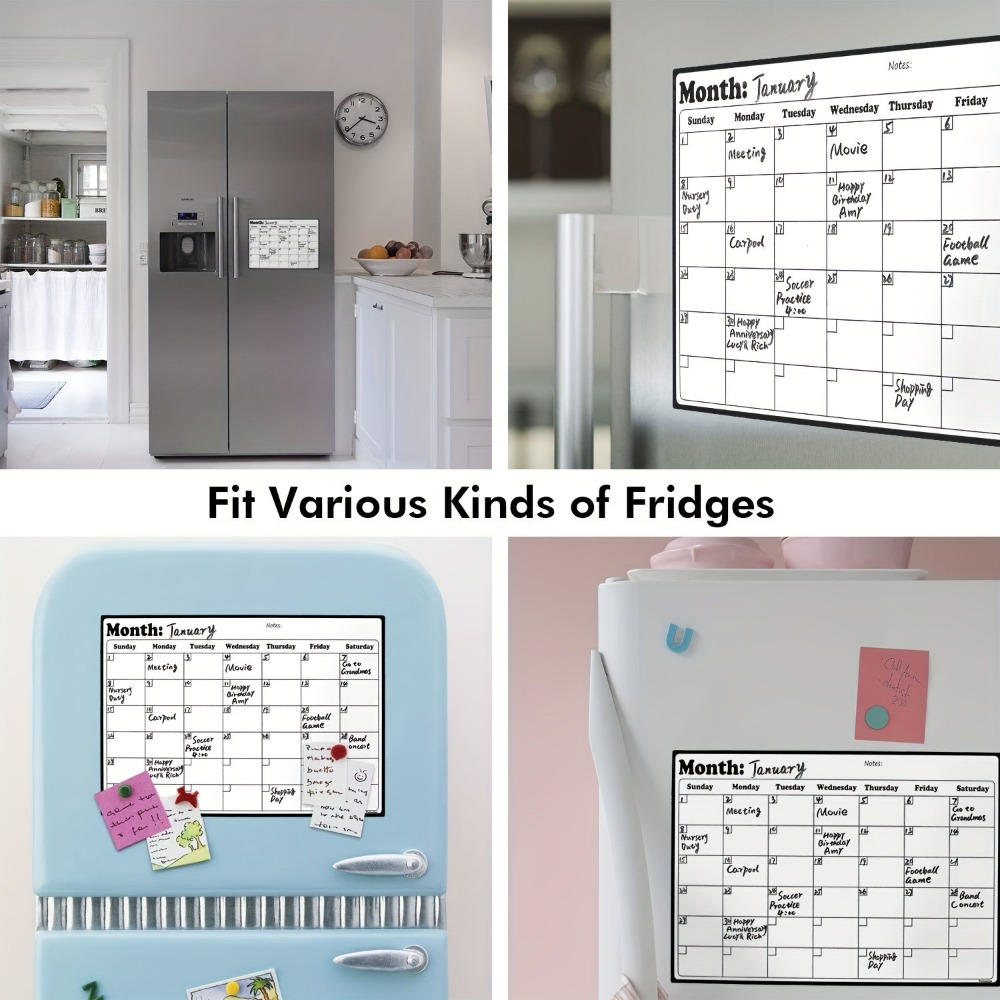1Pc Magnetic Dry Erase Calenda - Magnetic Whiteboard Calendar recension och pris