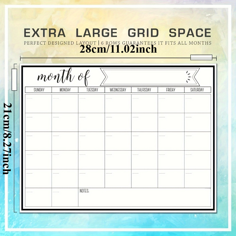 1Pc Magnetic Dry Erase Calenda - Magnetic Whiteboard Calendar recension och pris