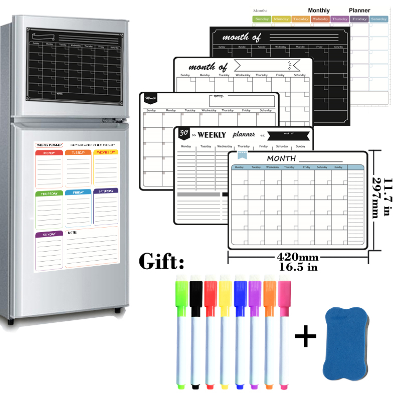 A3 Size Magnetic Monthly Weekl - Magnetic Whiteboard Calendar recension och pris