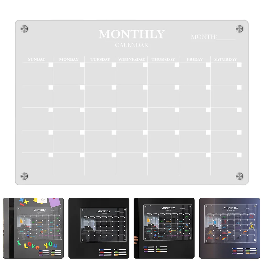 Magnetic Fridge Board Acrylic  - Magnetic Whiteboard Calendar recension och pris