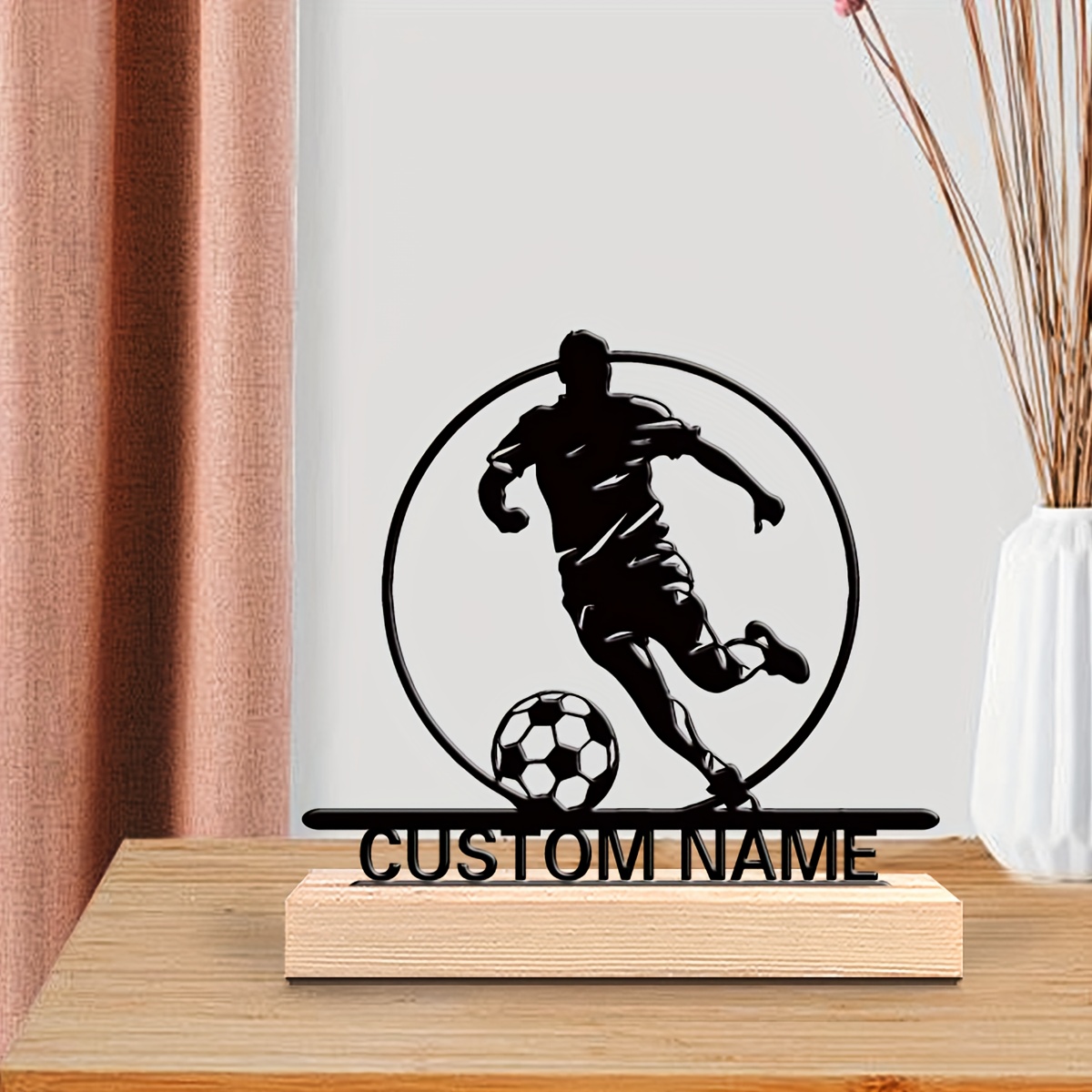 Custom Soccer Player Metal Sta - Office Furniture Home recension och pris
