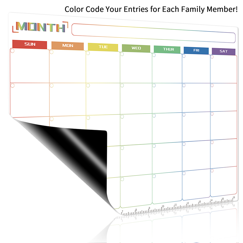 Magnetic Dry Erase Board Reusa - Magnetic Whiteboard Calendar recension och pris