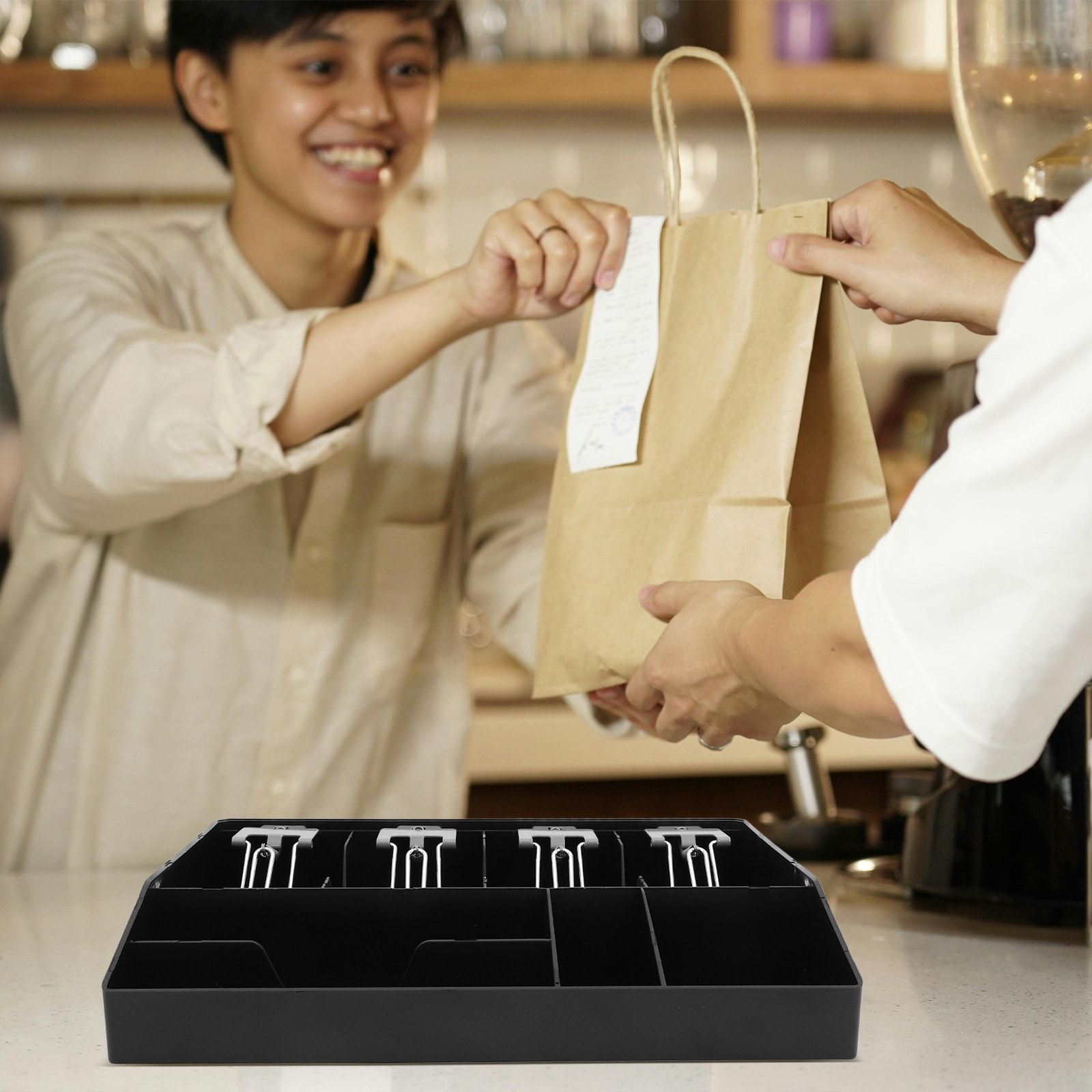 Five-Compartment Cash Drawer T - Drawer Organizer Tray recension och pris