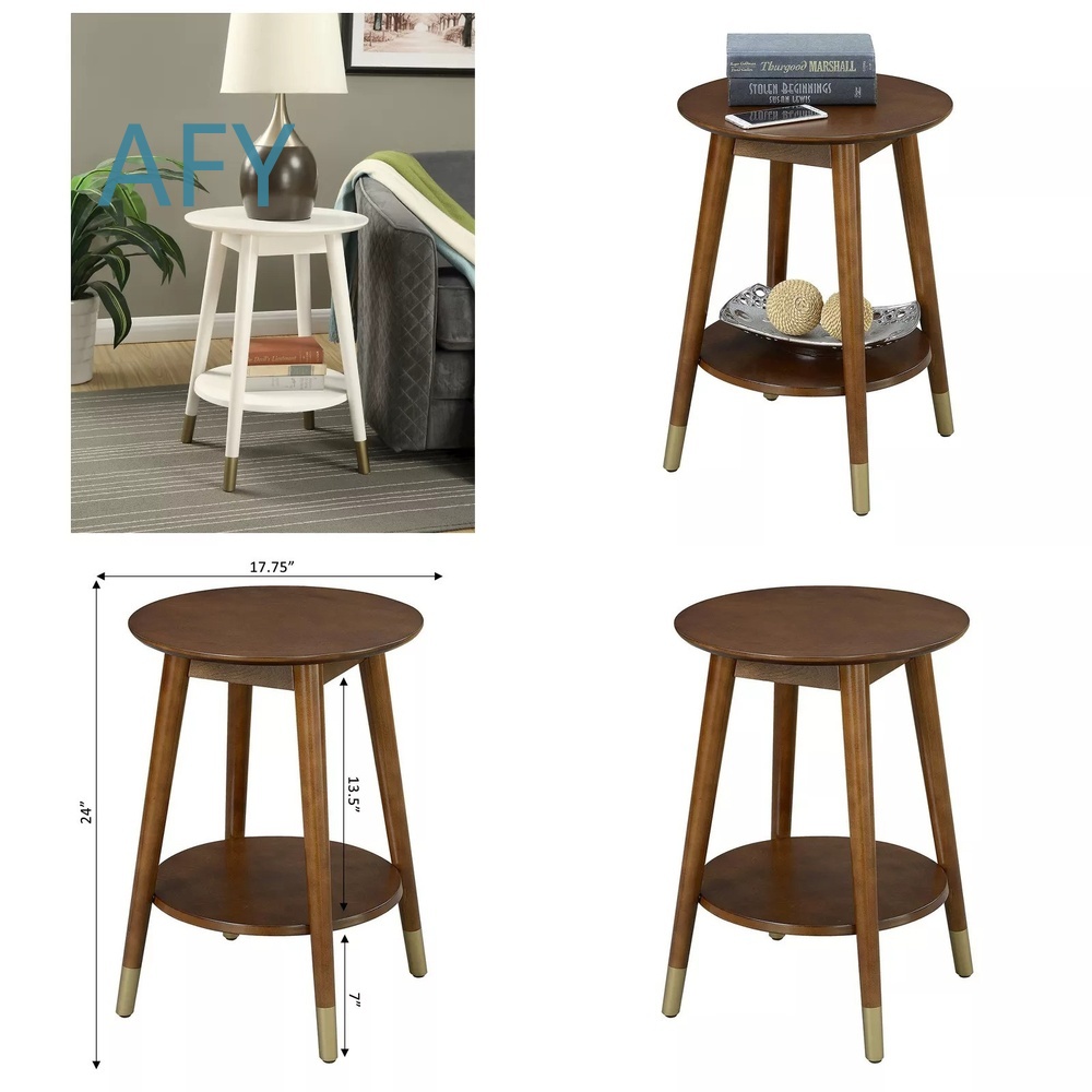 Wooden Side Table with Bottom  - Office Furniture Ikea recension och pris