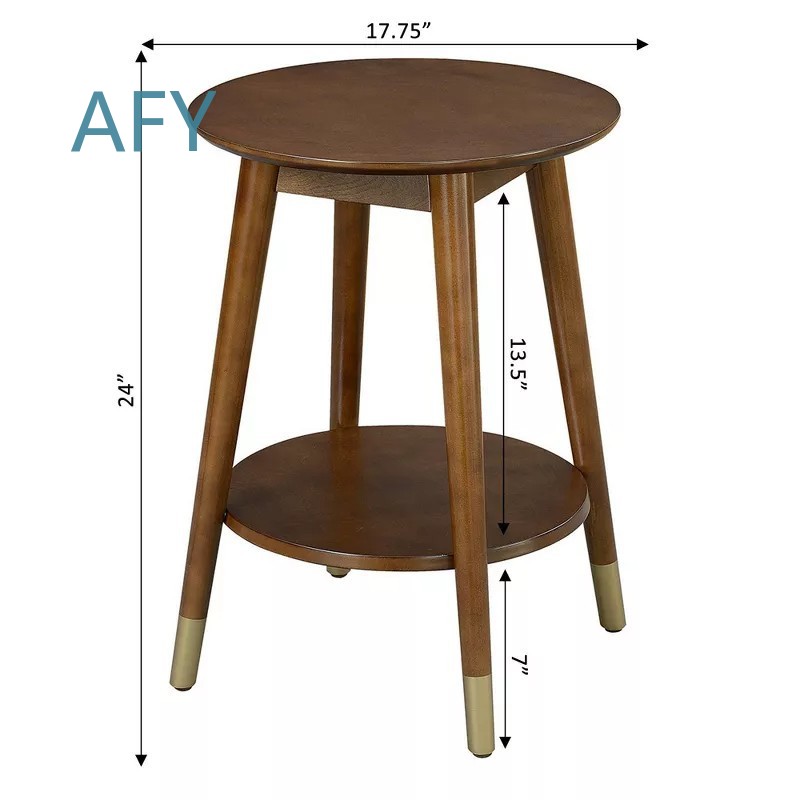 Wooden Side Table with Bottom  - Office Furniture Ikea recension och pris