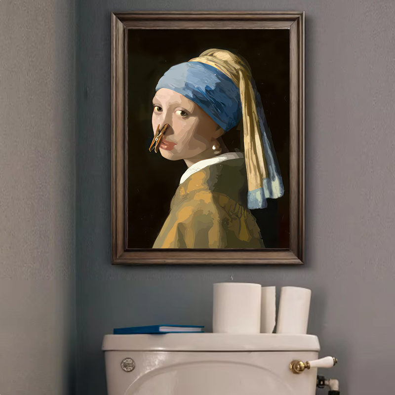 1pc Funny Abstract Bathroom To - Office Furniture Home recension och pris