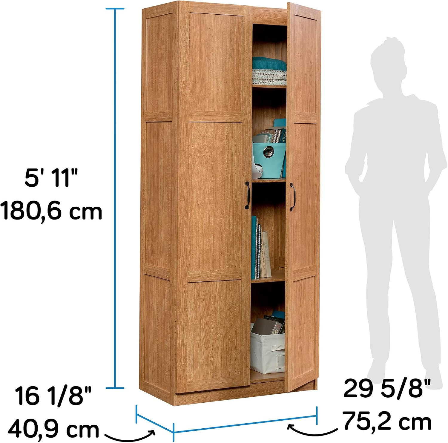 Tall Storage Cabinet, Freestan - Office Furniture Home recension och pris