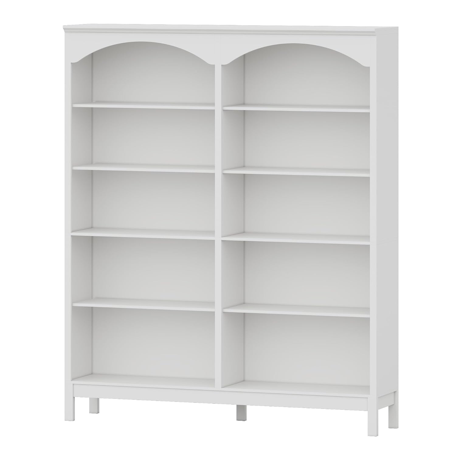 Arched 5-Tier Wood Bookshelf 7 - Bookshelf 5 Tier recension och pris
