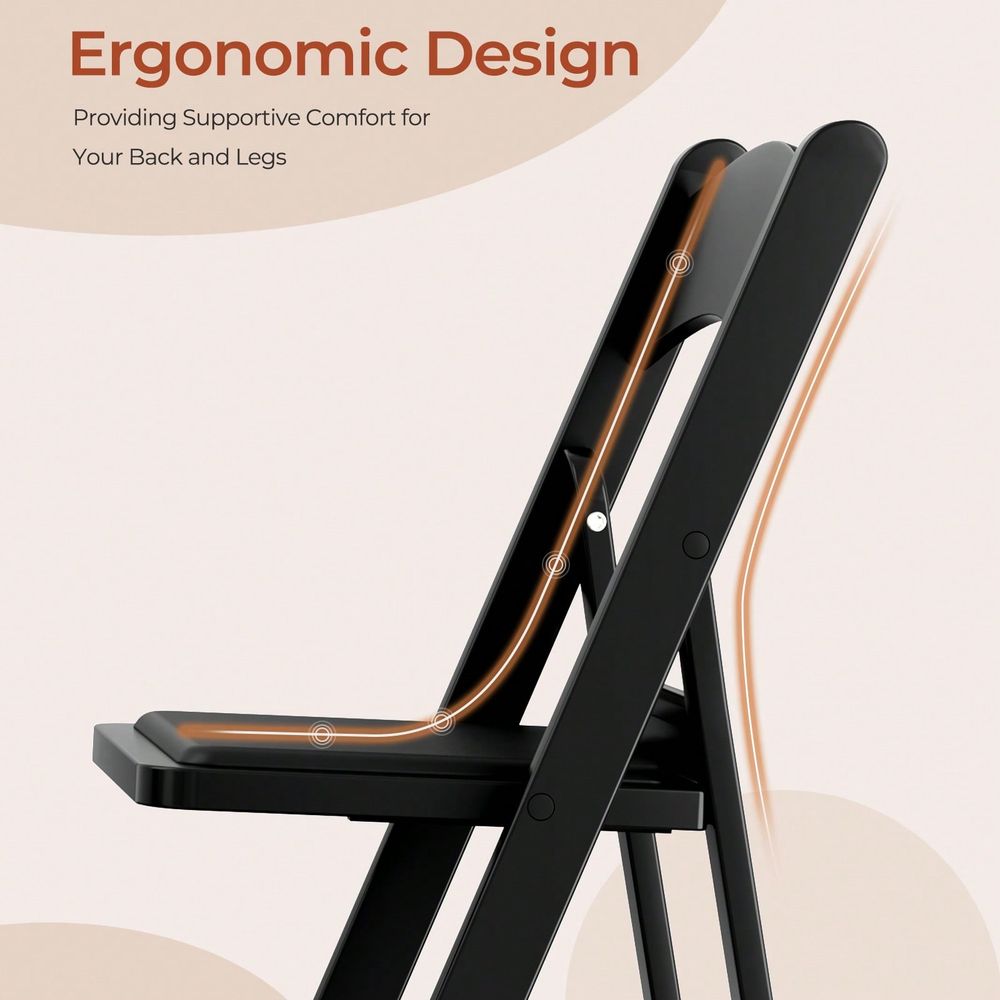 4pcs Resin Folding Chairs With - Visitor Chair Padded recension och pris