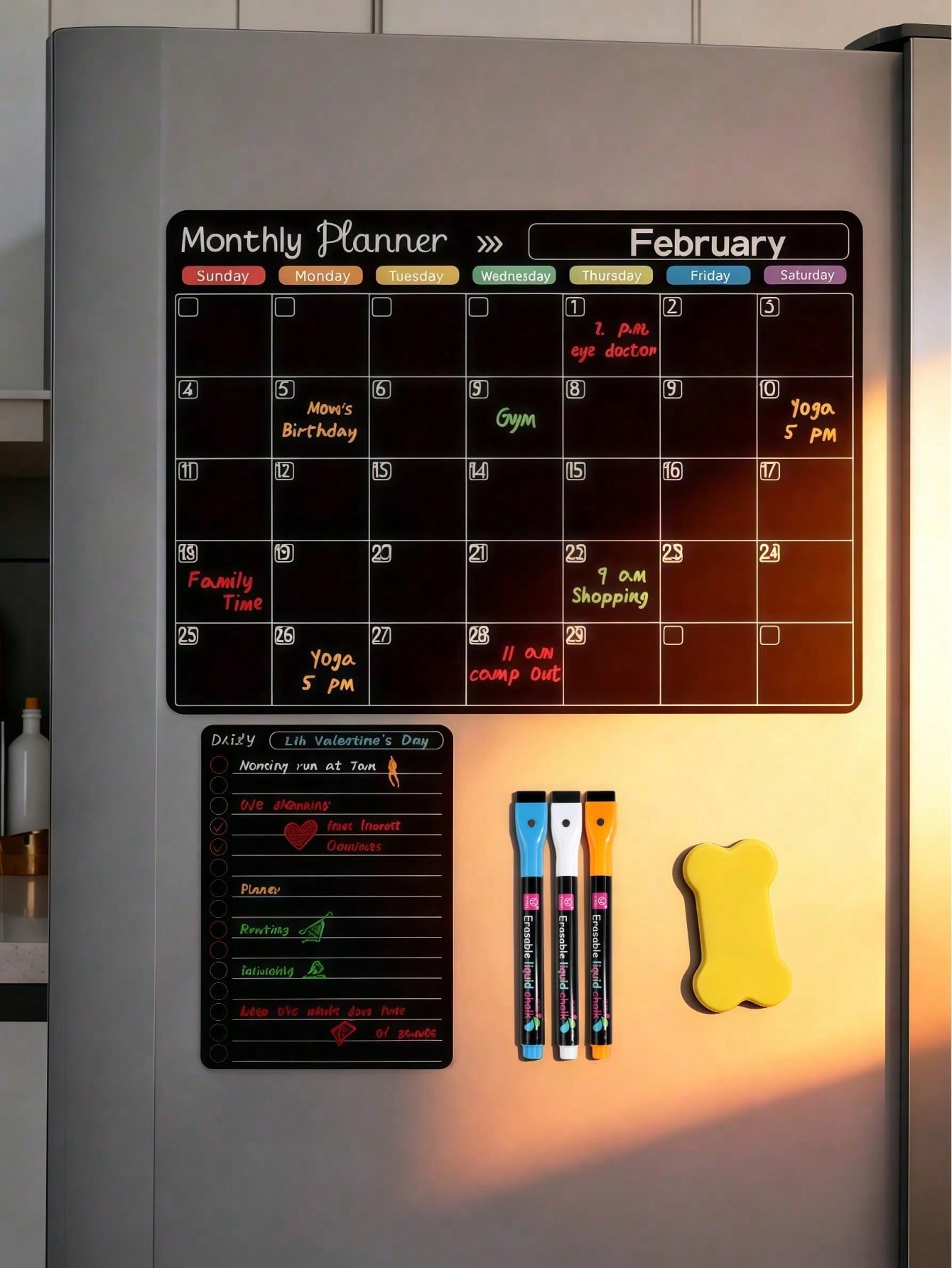 Magnetic Erasable Refrigerator - Magnetic Whiteboard Calendar recension och pris