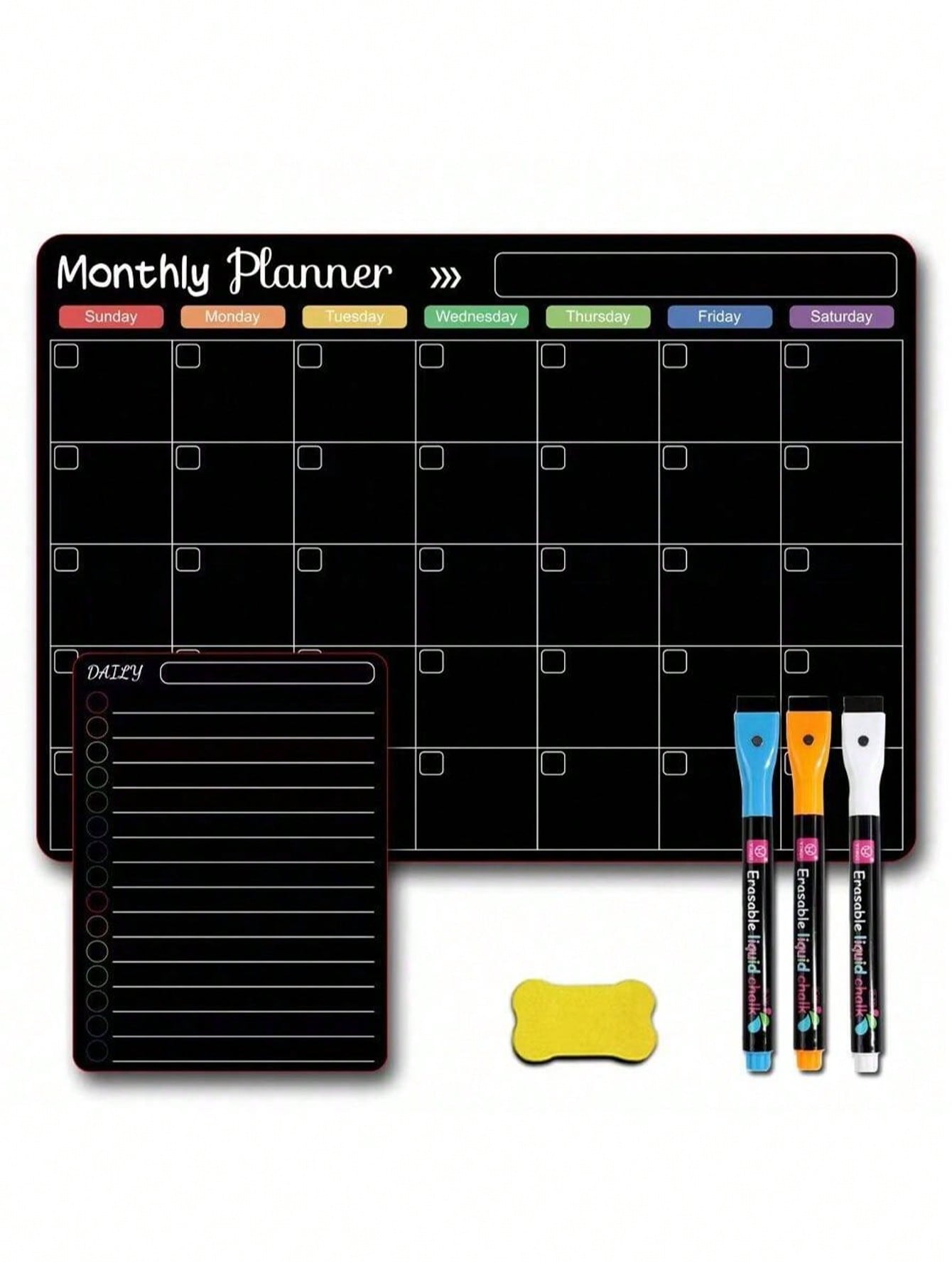 Magnetic Erasable Refrigerator - Magnetic Whiteboard Calendar recension och pris
