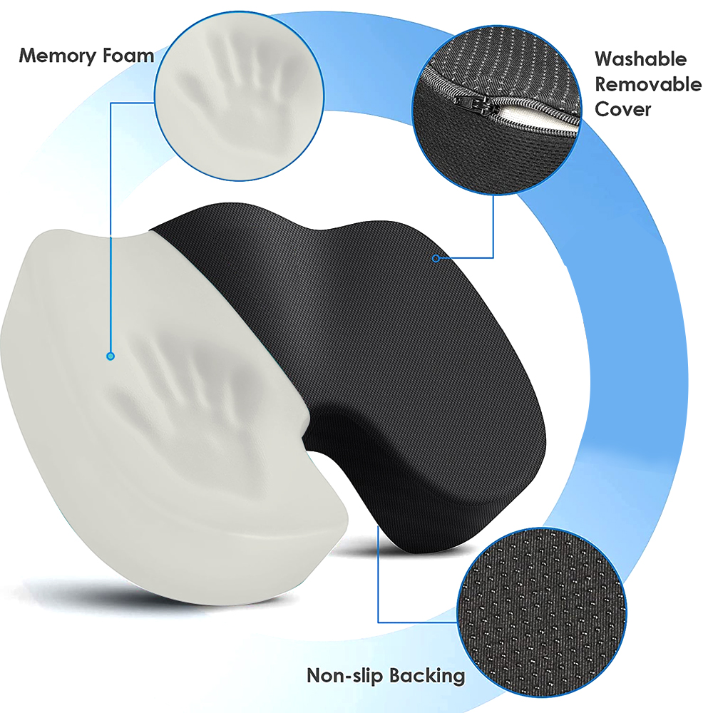Travel Coccyx Seat Cushion Mem - Visitor Chair Padded recension och pris