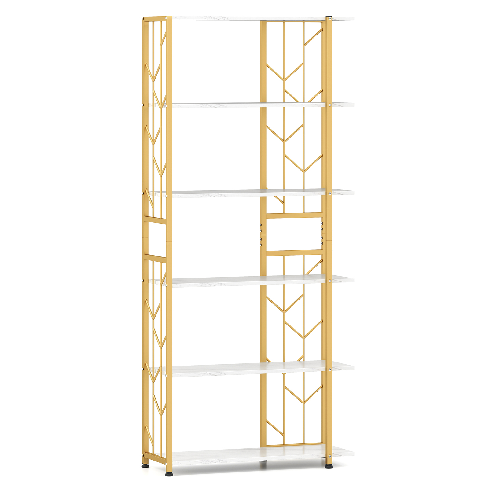 6-Tier Bookshelf w/ Heavy-duty - Bookshelf 5 Tier recension och pris